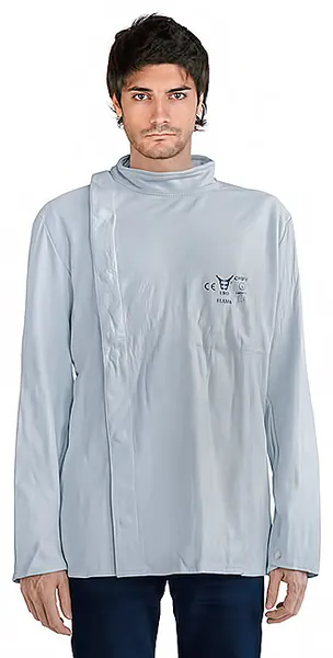 Chaqueta de soldador piel flor