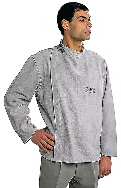 Chaqueta de soldador serraje