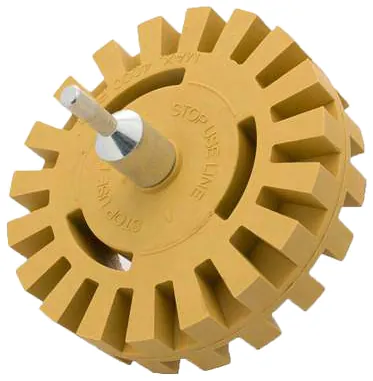 Rueda quita adhesivos dentada