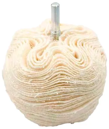Bola de algodón con eje