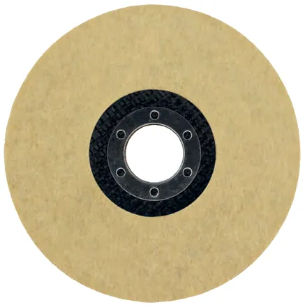 Disco plano de fieltro duro