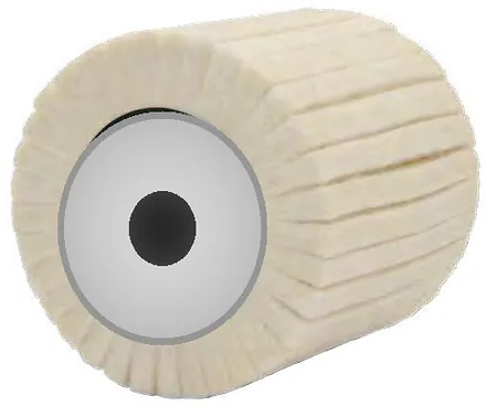 Cepillo de fieltro para satinadora