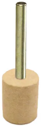 Muela de fieltro con eje
