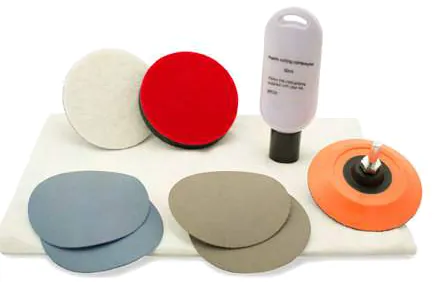 Kit de pulido de plásticos y cascos