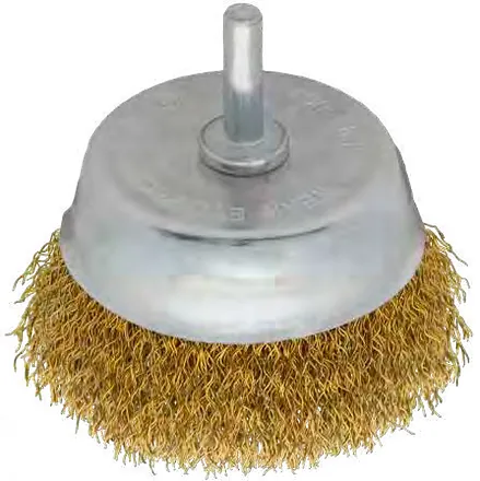 Cepillo de taza latonado con espiga