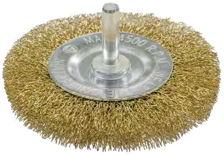 Cepillo circular latonado con espiga