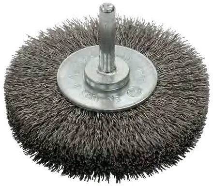 Cepillo circular de inox con espiga