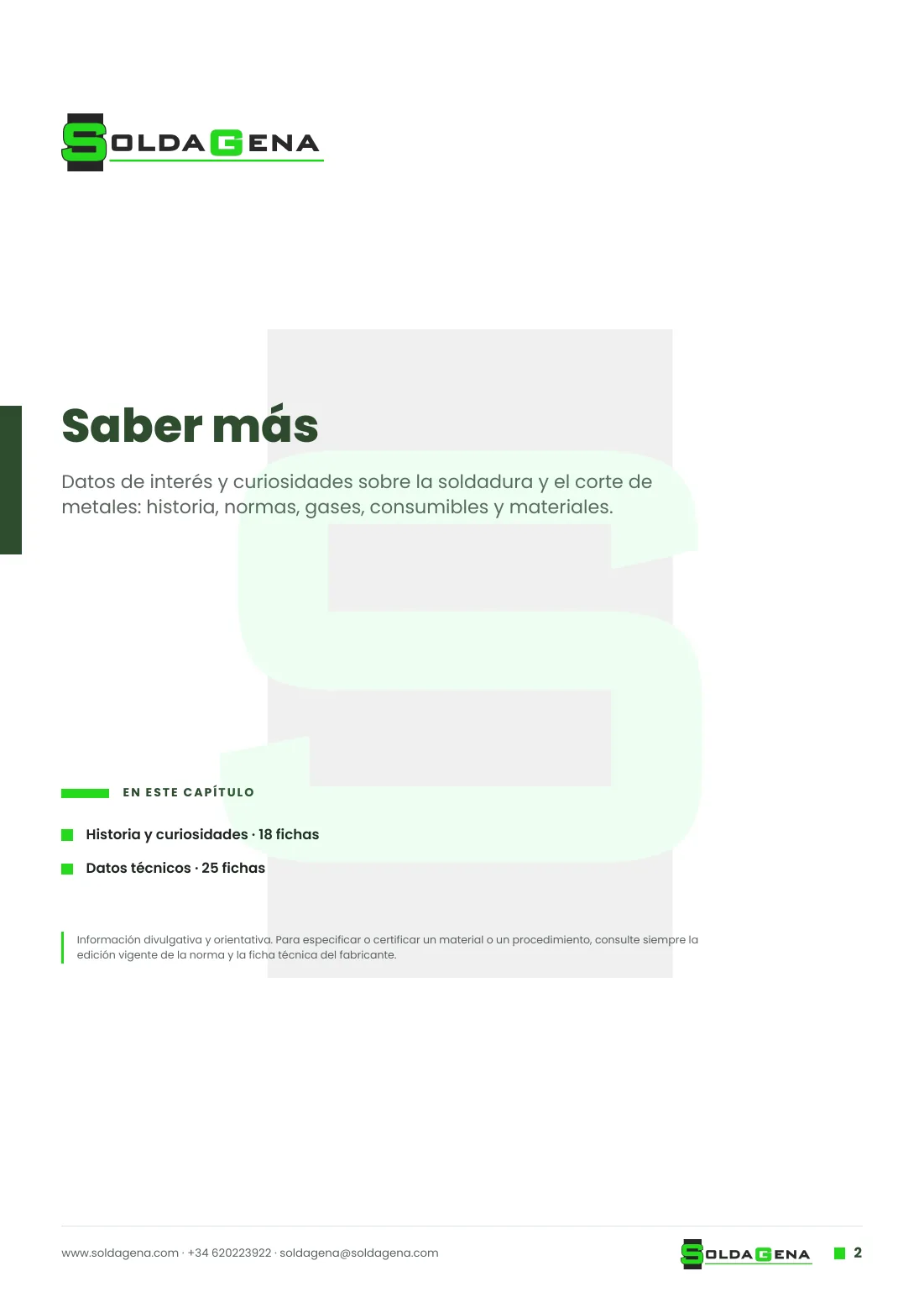 Saber más, página 2 de 9
